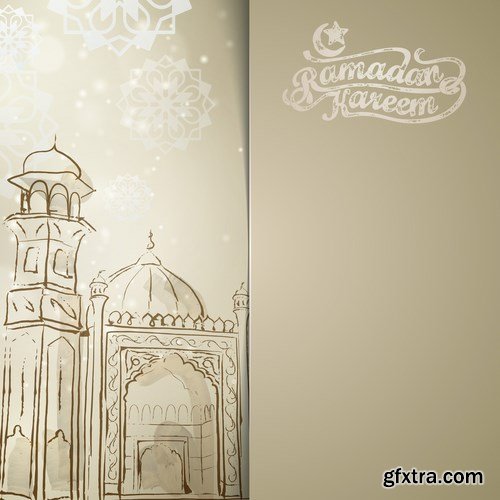 Eid Mubarak Papercut Style 13 - 48 EPS