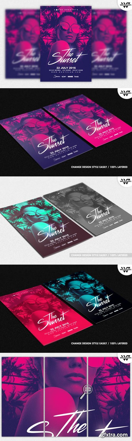 CM - SUMMER TROPICAL Flyer Template 609246