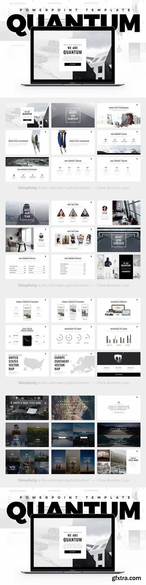 CM - Quantum Minimal Powerpoint Template 617653