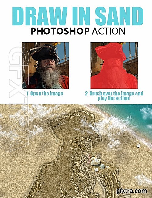 GraphicRiver - Draw in Sand Photoshop Action 16544305