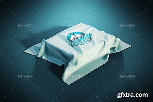 Graphicriver - Logo Mockup on Covered Box with Fabric - 16729532