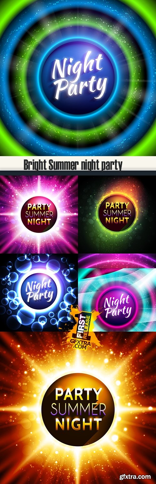 Bright Summer night party