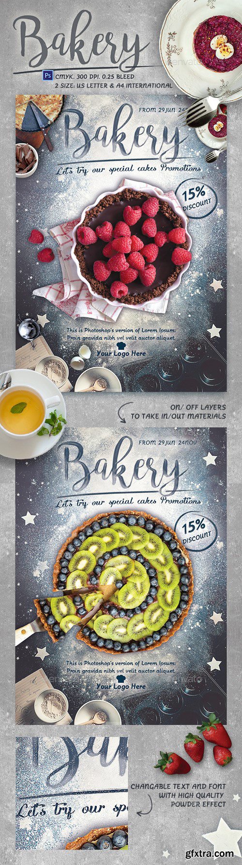 GraphicRiver -  Bakery Promotion Flyer Template - 15854476