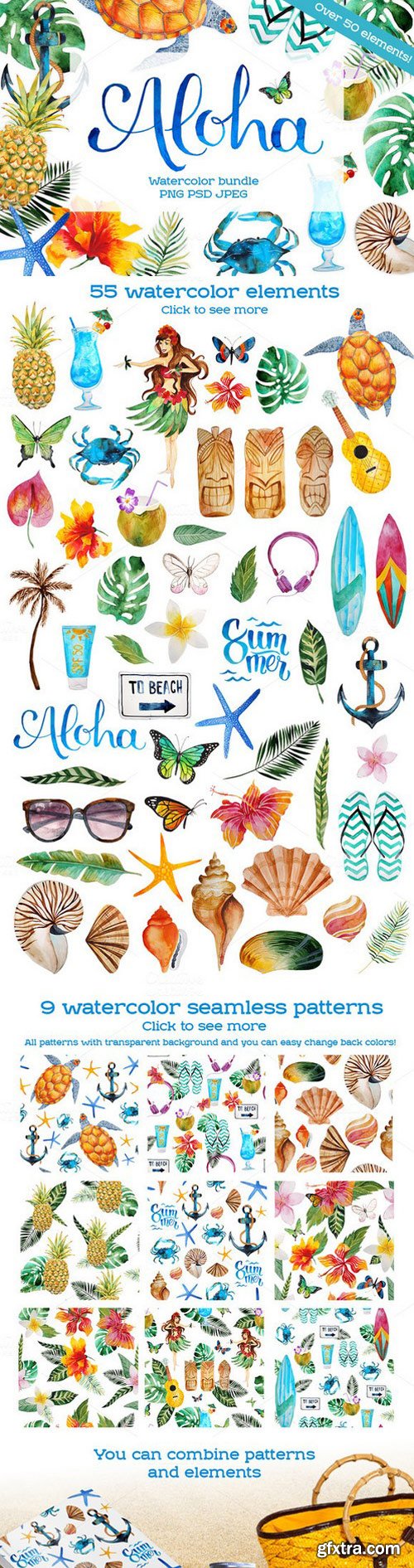 CM - Aloha - watercolor bundle 732339