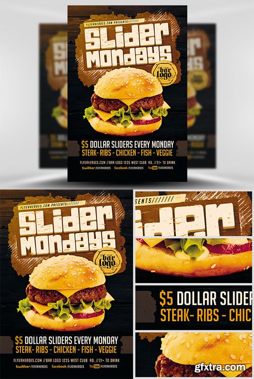 Slider Mondays Flyer Template