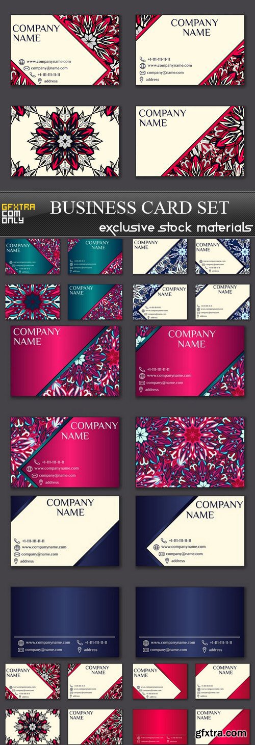 Business Card Set - 6 EPS