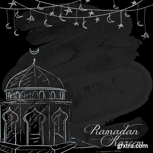 Eid Mubarak Papercut Style 14 - 48 EPS