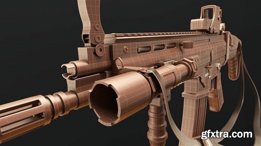 Modeling an Assault Rifle in Blender