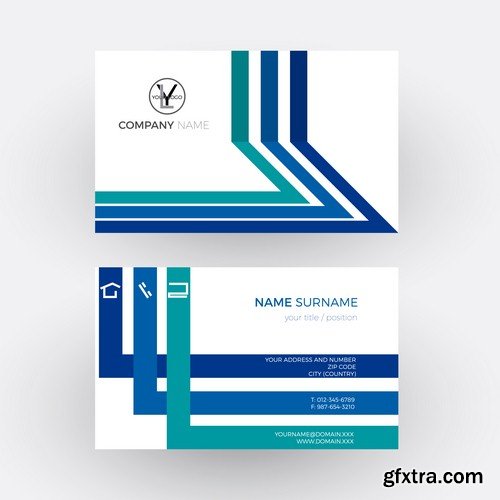 Business cards 1-7 EPS