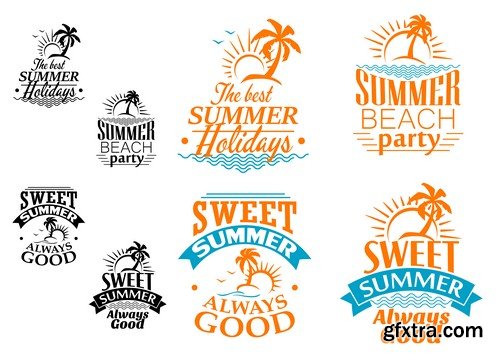 Summer label 1-5 EPS