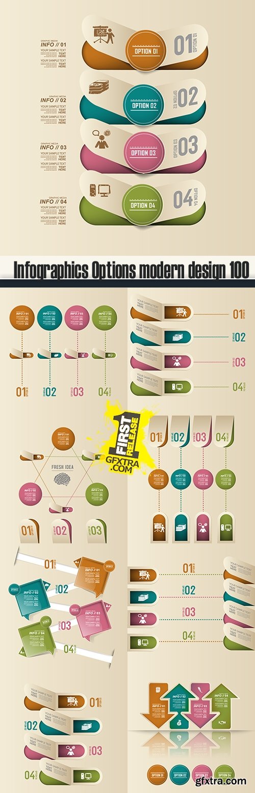 Infographics Options modern design 100