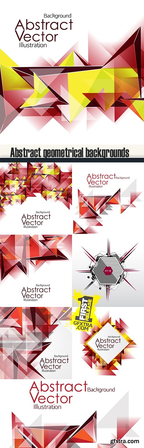 Abstract geometrical backgrounds