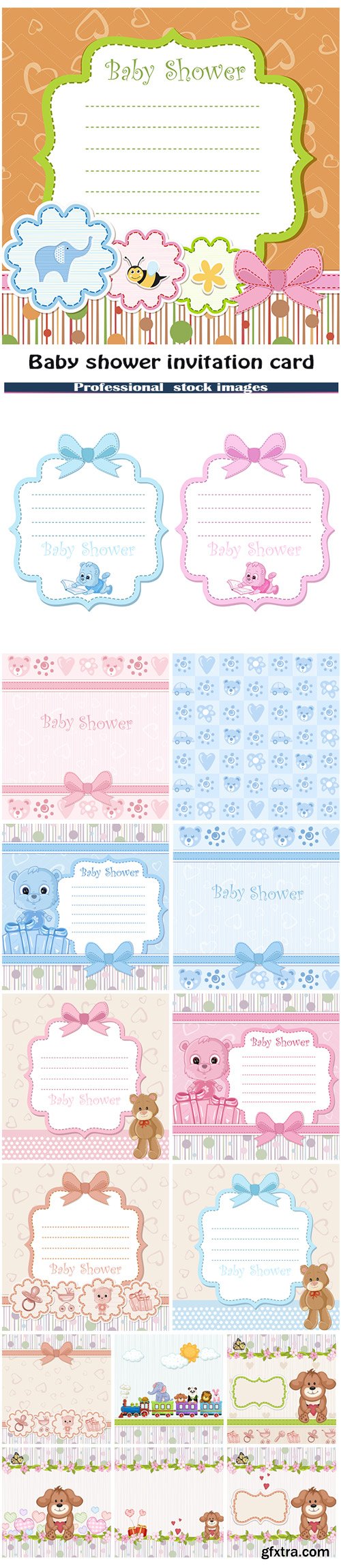 Baby shower invitation card