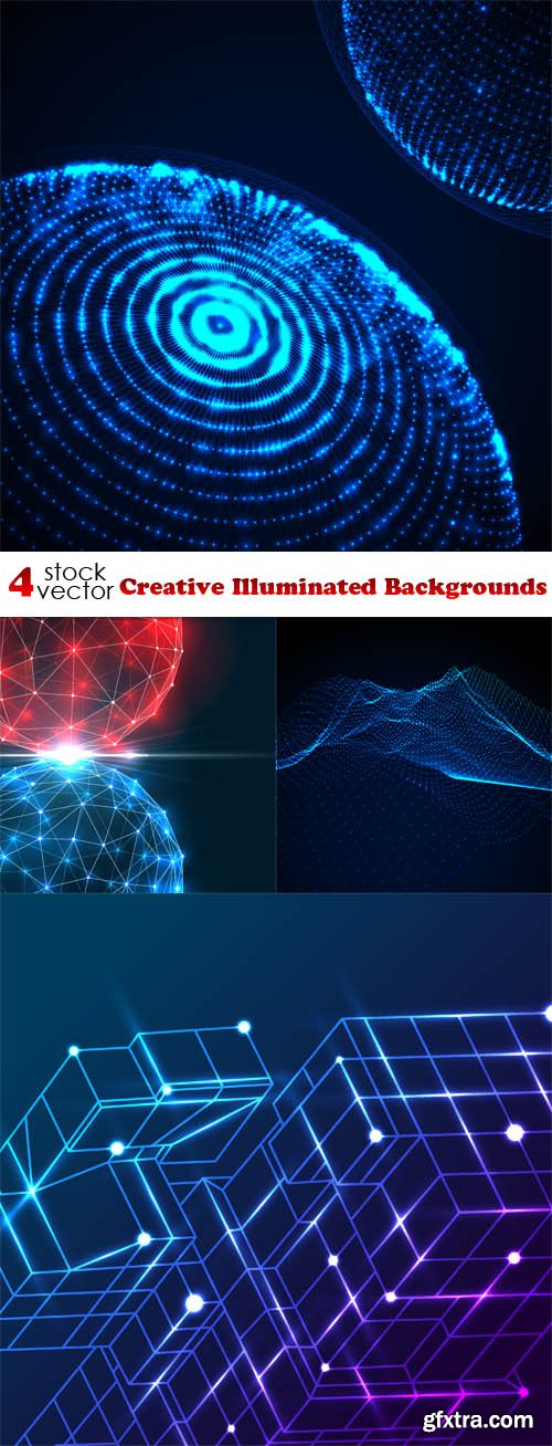 Vectors - Creative Illuminated Backgrounds