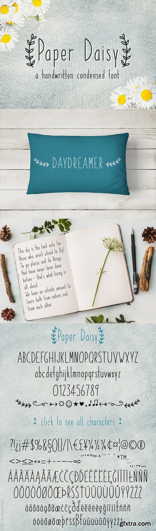 CM - Paper Daisy Font 741756