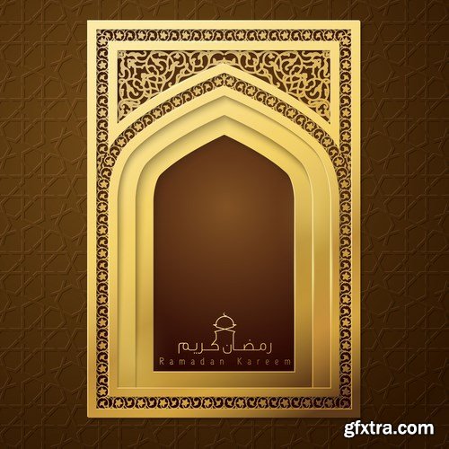 Eid Mubarak Papercut Style 15 - 58 EPS