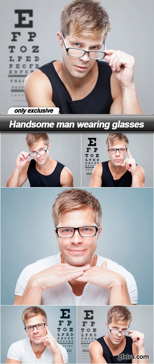 Handsome man wearing glasses - 5 UHQ JPEG