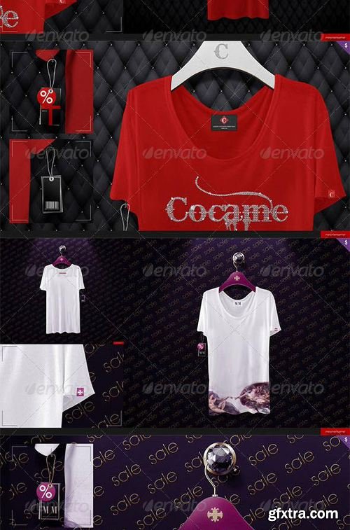 GraphicRiver Loose Shirt 5 Scenes Mock-up 7819730