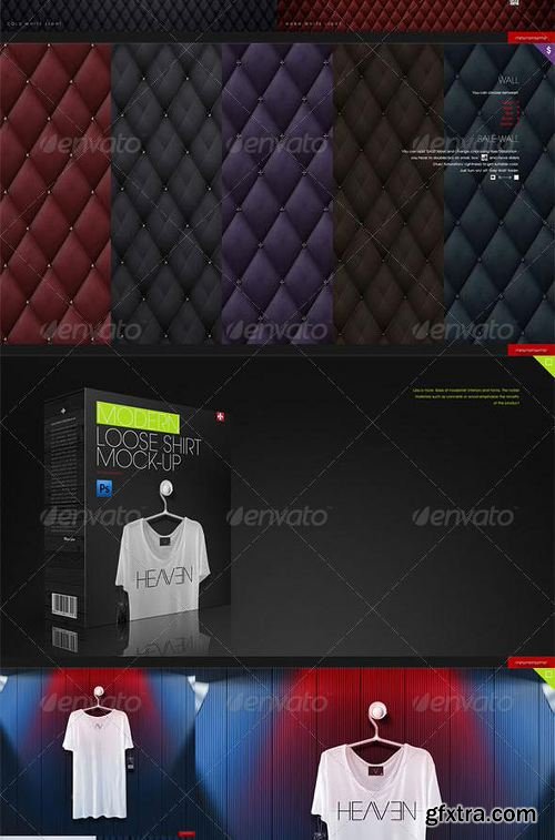 GraphicRiver Loose Shirt 5 Scenes Mock-up 7819730