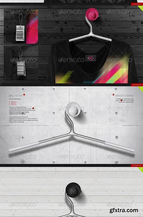 GraphicRiver Loose Shirt 5 Scenes Mock-up 7819730