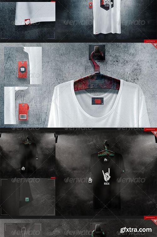 GraphicRiver Loose Shirt 5 Scenes Mock-up 7819730