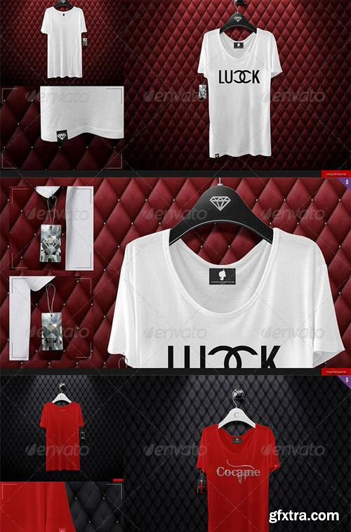 GraphicRiver Loose Shirt 5 Scenes Mock-up 7819730