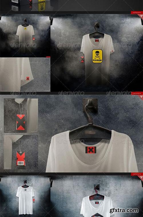 GraphicRiver Loose Shirt 5 Scenes Mock-up 7819730