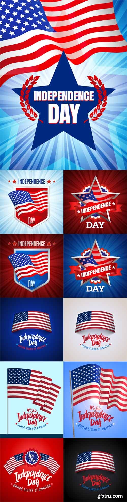 Vector Set - Independence Day