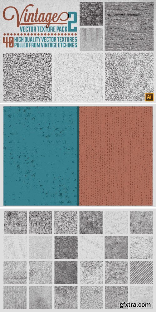 CM 19039 - Vintage Vector Texture Pack 2