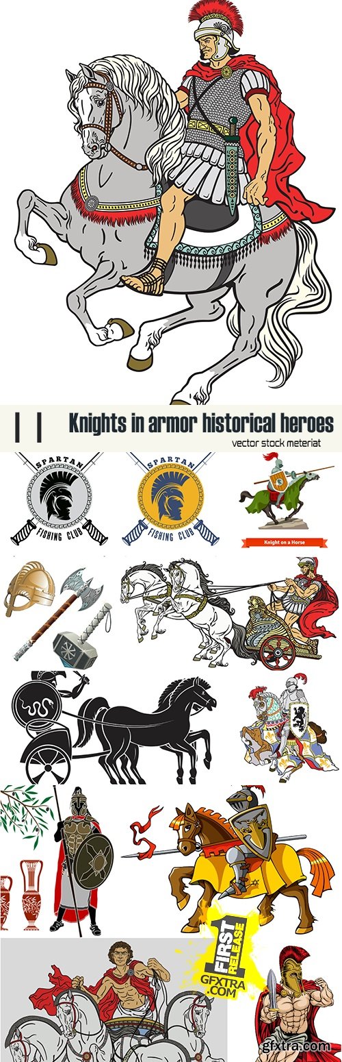 Knights in armor historical heroes