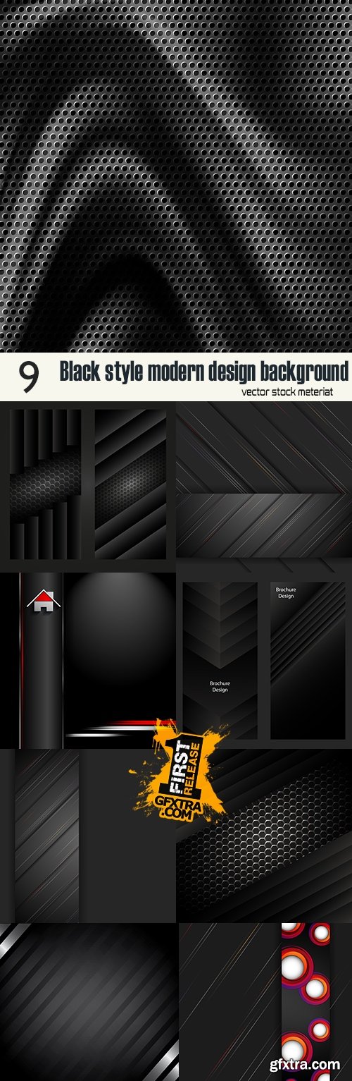 Black style modern design background