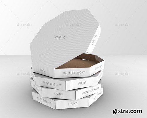 Download Graphicriver Packaging Mock Up Octagon Pizza Box 16687742 Gfxtra PSD Mockup Templates