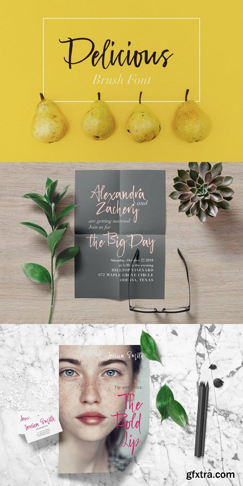 CM - Delicious Brush Font 733014