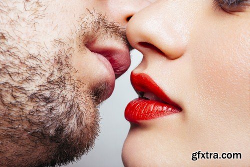 Man and woman lips wants to kiss 8x JPEG