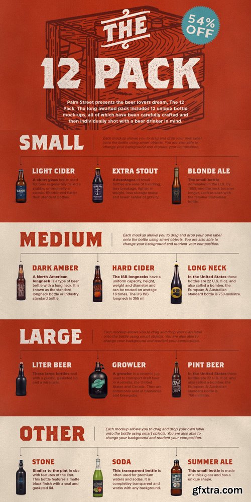 CM 99368 - The 12 Pack - Bottle Mock-Ups