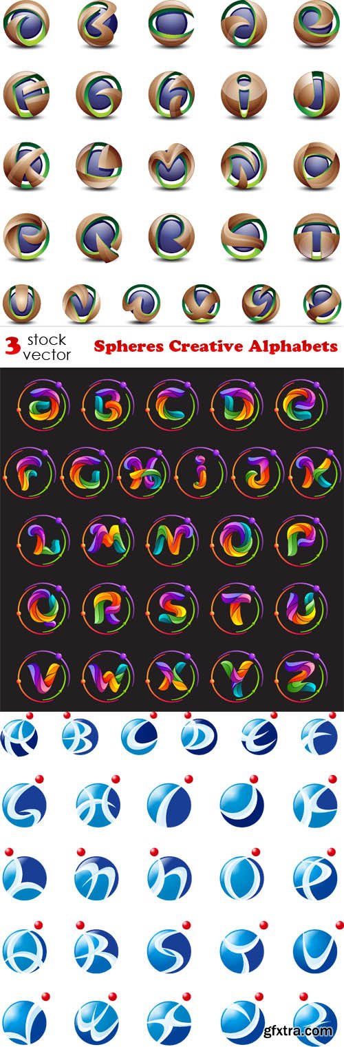 Vectors - Spheres Creative Alphabets