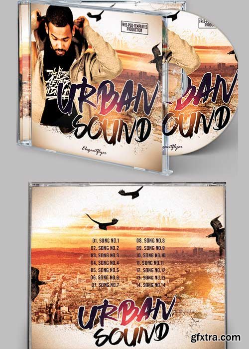 Urban Sound CD Cover PSD Template