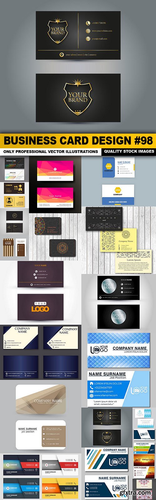 Business Card Design #98 - 20 Vector