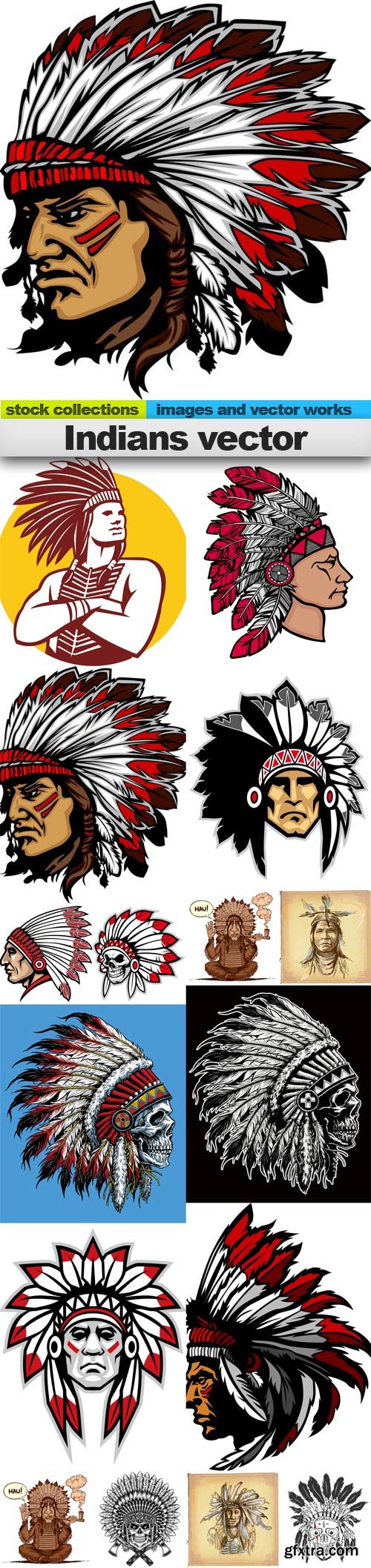 Indians vector, 15 x EPS