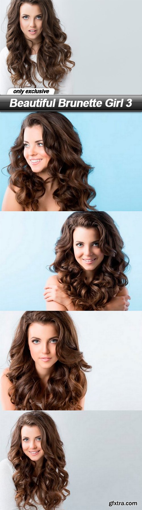 Beautiful Brunette Girl 3 - 5 UHQ JPEG