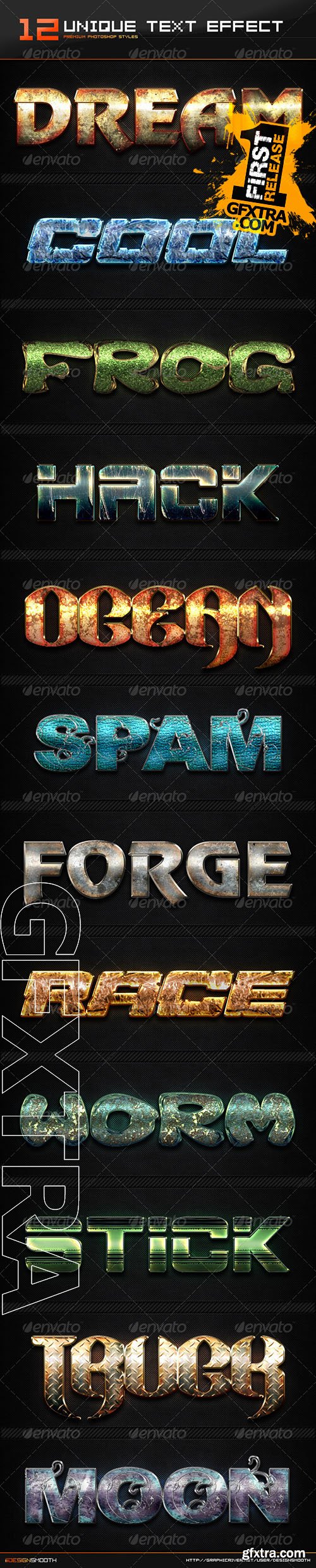 Graphicriver - 12 Text Effect Styles 8373613