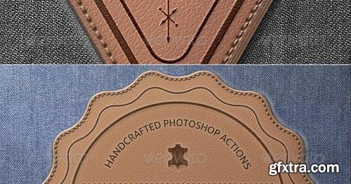 Graphicriver - Leather Badge Generator - Photoshop Actions 8376002