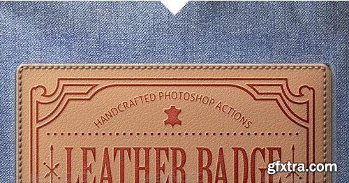 Graphicriver - Leather Badge Generator - Photoshop Actions 8376002