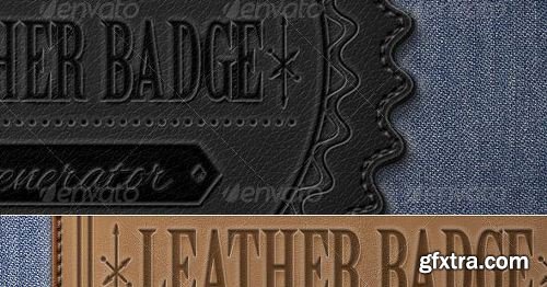 Graphicriver - Leather Badge Generator - Photoshop Actions 8376002