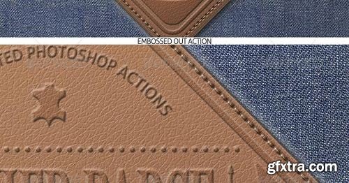 Graphicriver - Leather Badge Generator - Photoshop Actions 8376002