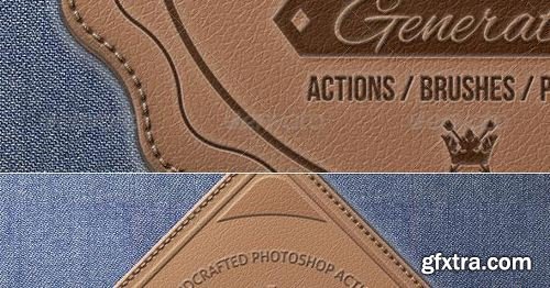 Graphicriver - Leather Badge Generator - Photoshop Actions 8376002