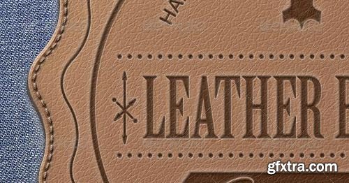 Graphicriver - Leather Badge Generator - Photoshop Actions 8376002