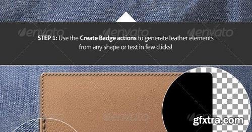 Graphicriver - Leather Badge Generator - Photoshop Actions 8376002