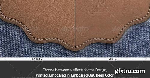 Graphicriver - Leather Badge Generator - Photoshop Actions 8376002