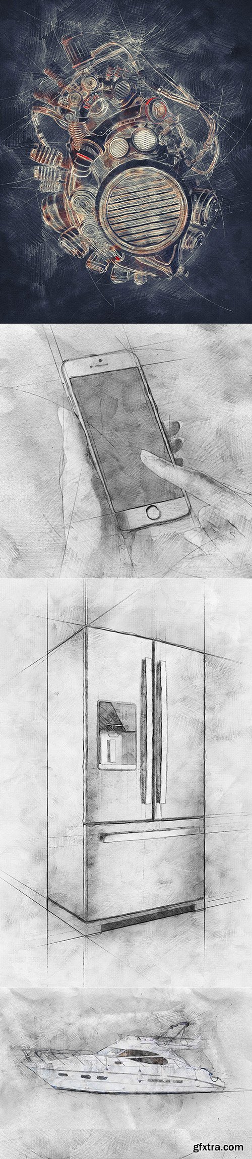 GraphicRiver - Tech Sketch Photoshop Action - 16777317